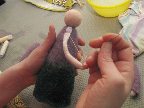 Материалы для изготовления куклы Заяц методом сухого валяния